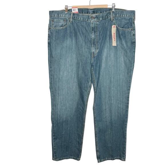 Levis 559 Relaxed Straight Jeans Mens Big & Tall Size 48x32 Medium Wash Blue - Picture 1 of 6
